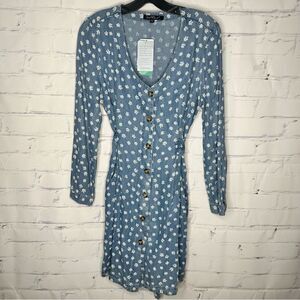 Velvet Heart XS blue floral dress - brand new with tags!